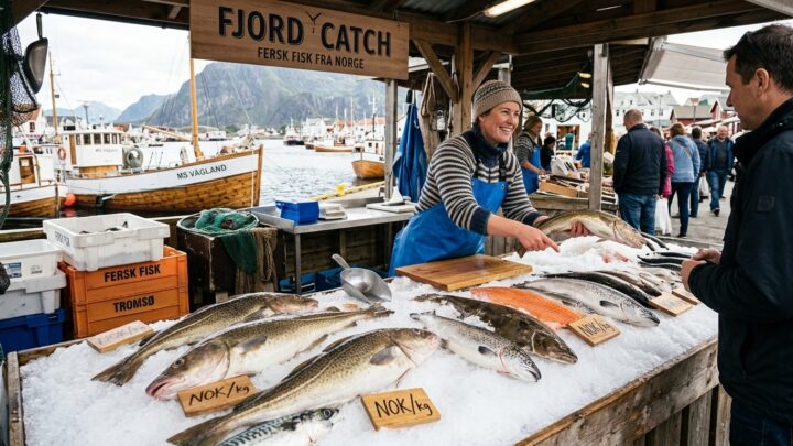 Nordisk fiskemarked og sæsonale råvarer gennem året